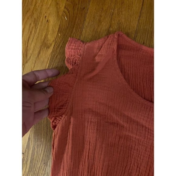 Rust Orange Summer Dress PL - Picture 4 of 8